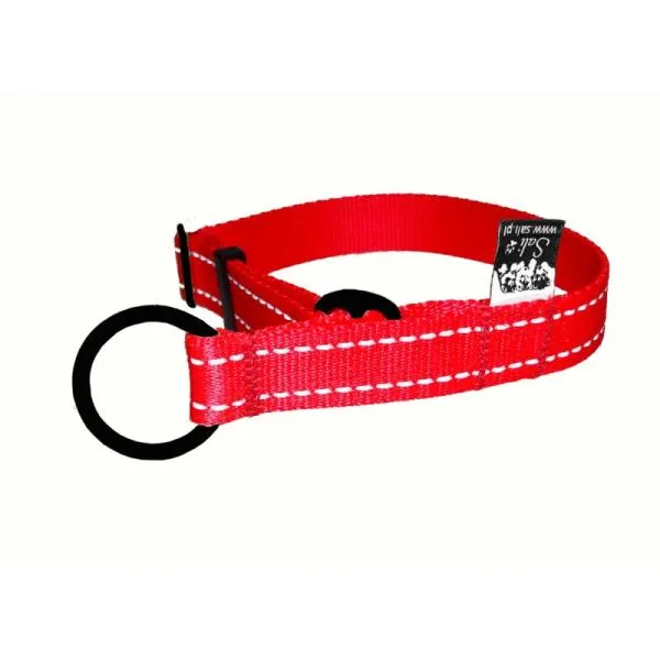Zugstopp Halsband Flash Rot schwarz